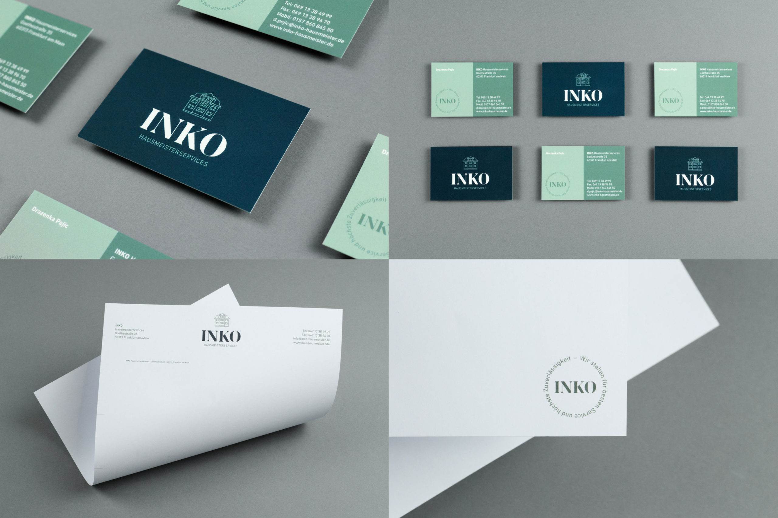 INKO Hausmeister Frankfurt Corporate Design Agentur, Designagentur Frankfurt, Grafikdesign, Branding, Brand Design