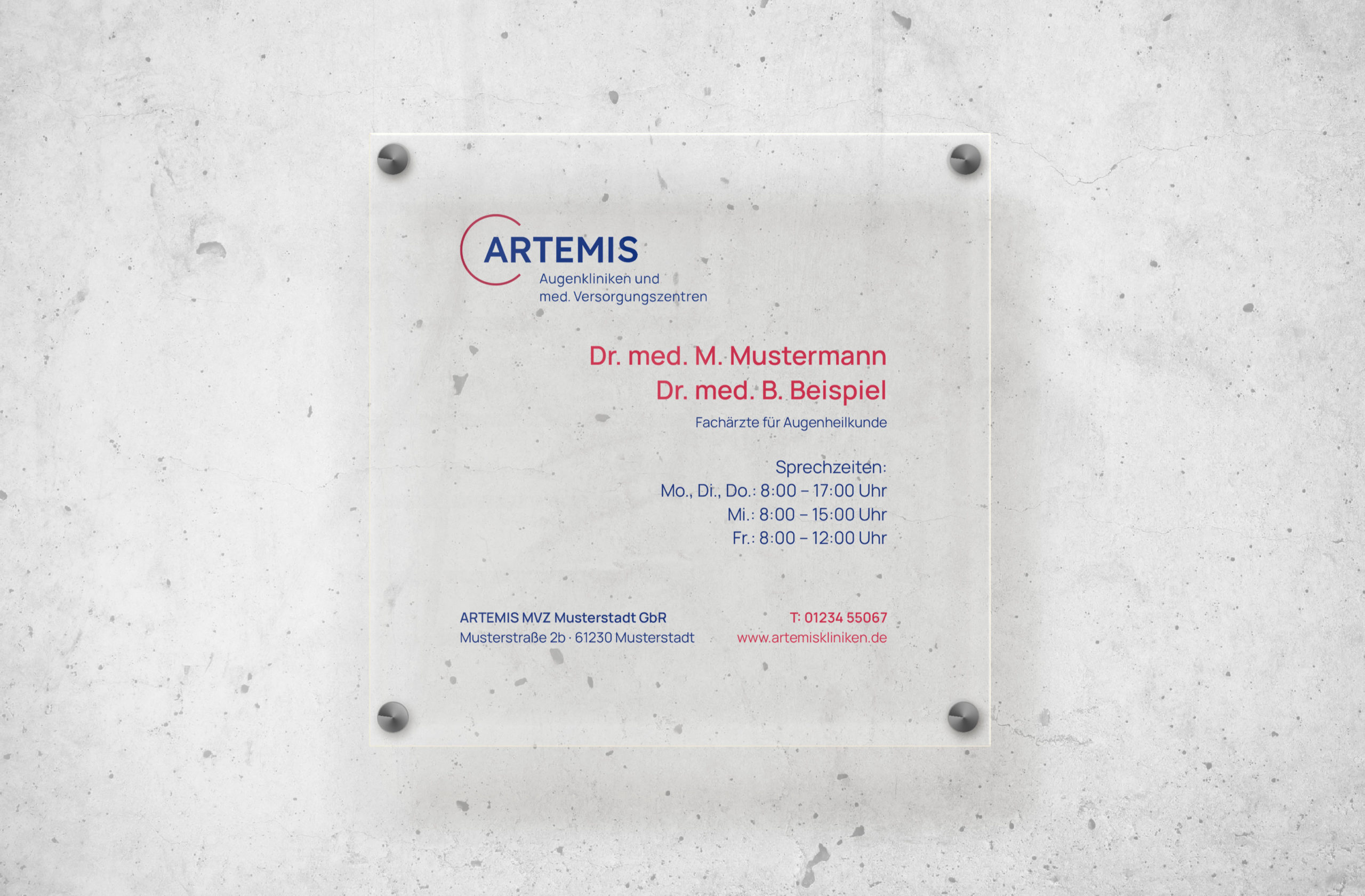 ARTEMIS Augenkliniken Corporate Design, Corporate Design Agentur, Designagentur Frankfurt, Grafikdesign, Logodesign, Branding, Webdesign