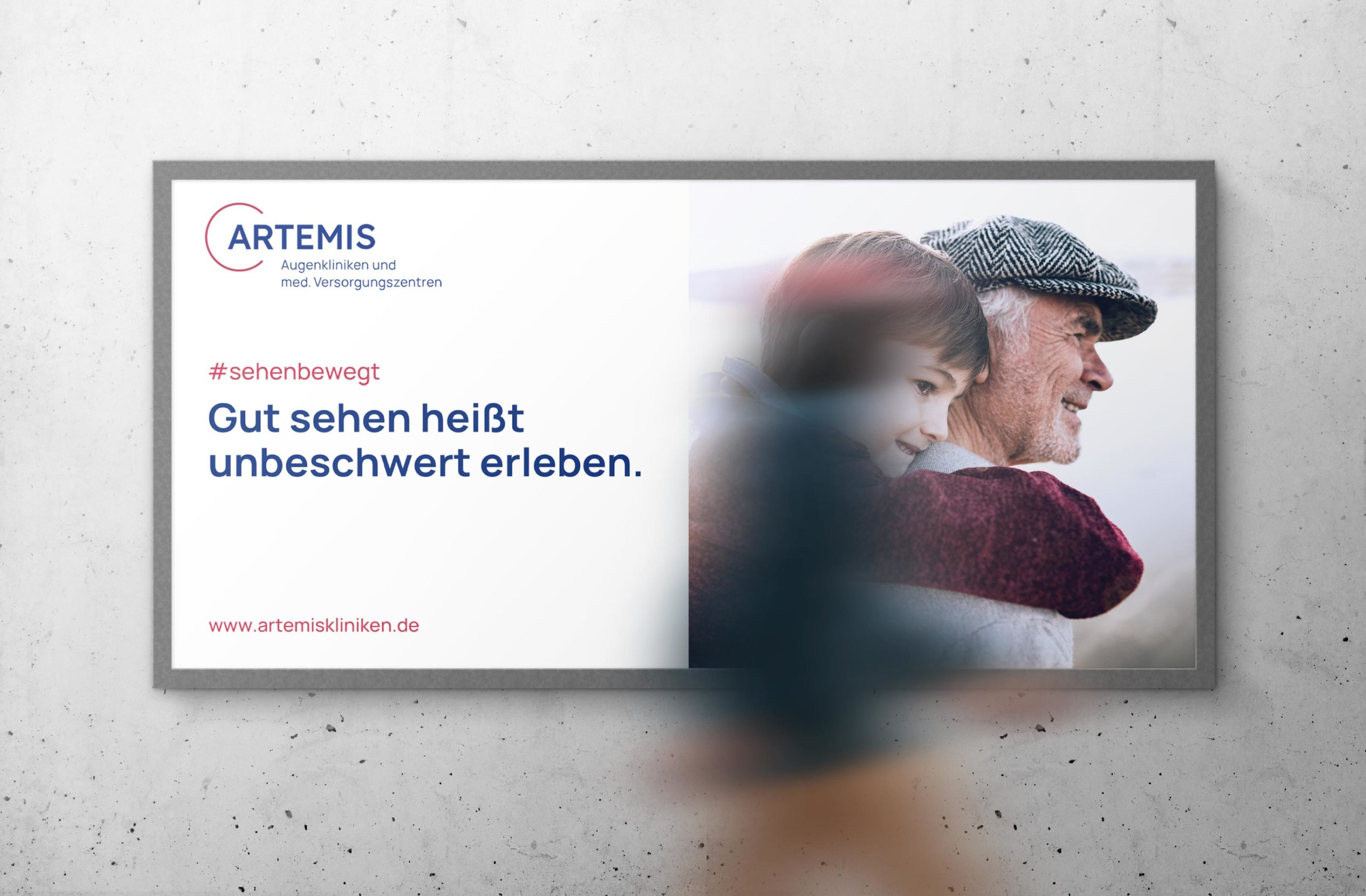 ARTEMIS Augenkliniken Corporate Design, Corporate Design Agentur, Designagentur Frankfurt, Grafikdesign, Logodesign, Branding, Webdesign