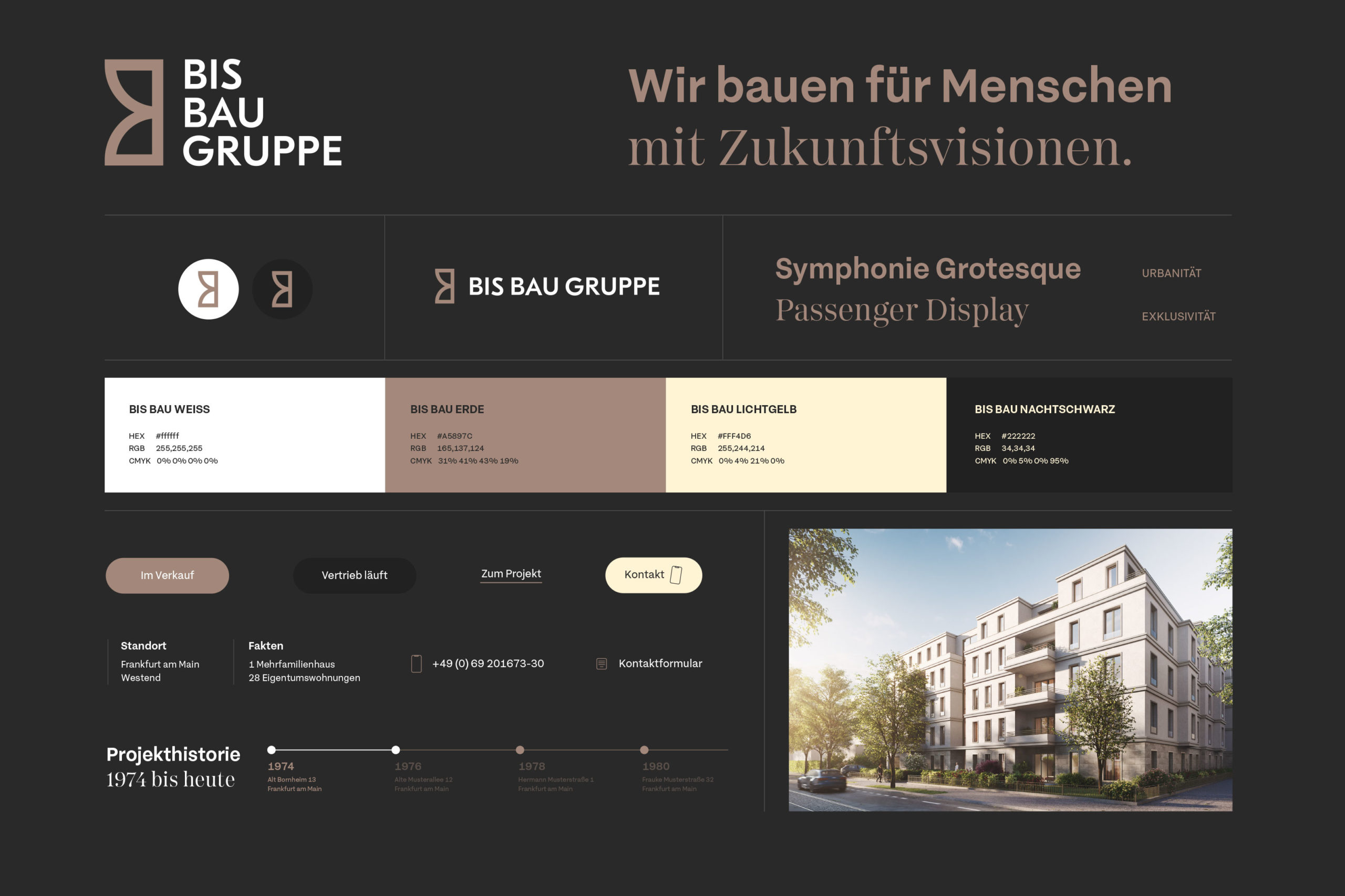 BIS BAU GRUPPE Corporate Design, Corporate Design Agentur, Designagentur Frankfurt, Grafikdesign, Logodesign, Branding, Webdesign