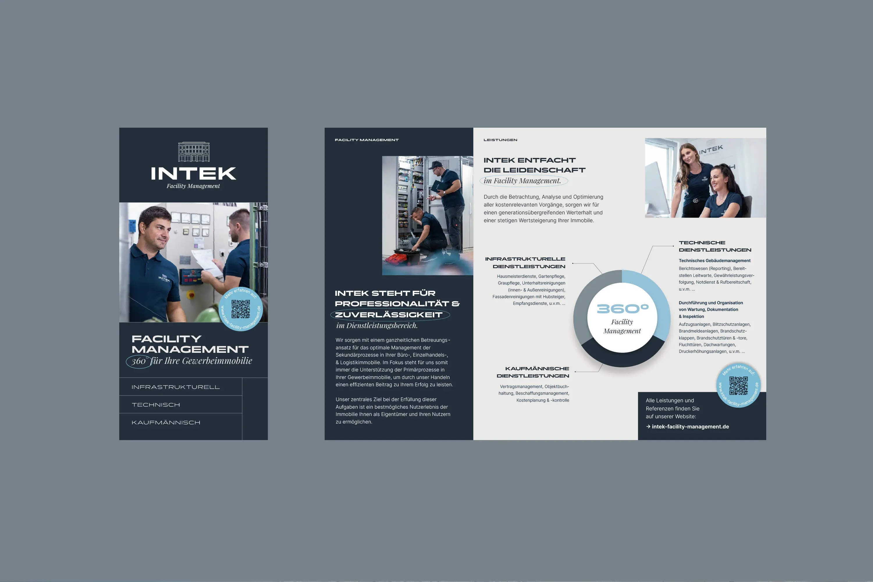 INTEK Facility Management, Corporate Design Agentur, Designagentur Frankfurt, Grafikdesign, Branding, Brand Design