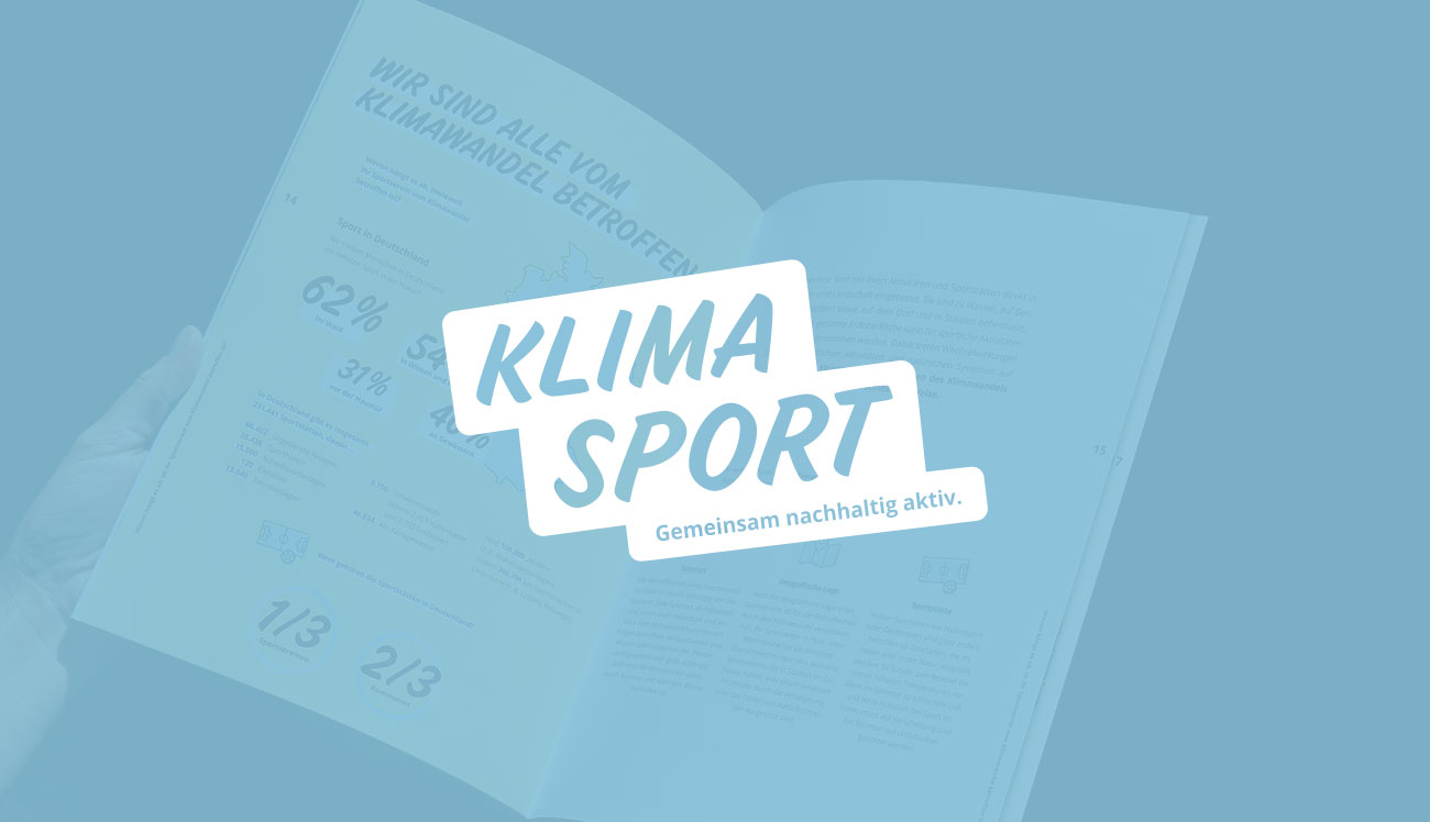 Klimasport, Broschüre, Plakate, Logo & Corporate Design, Corporate Design Agentur, Designagentur Frankfurt, Grafikdesign, Logodesign, Branding, Website