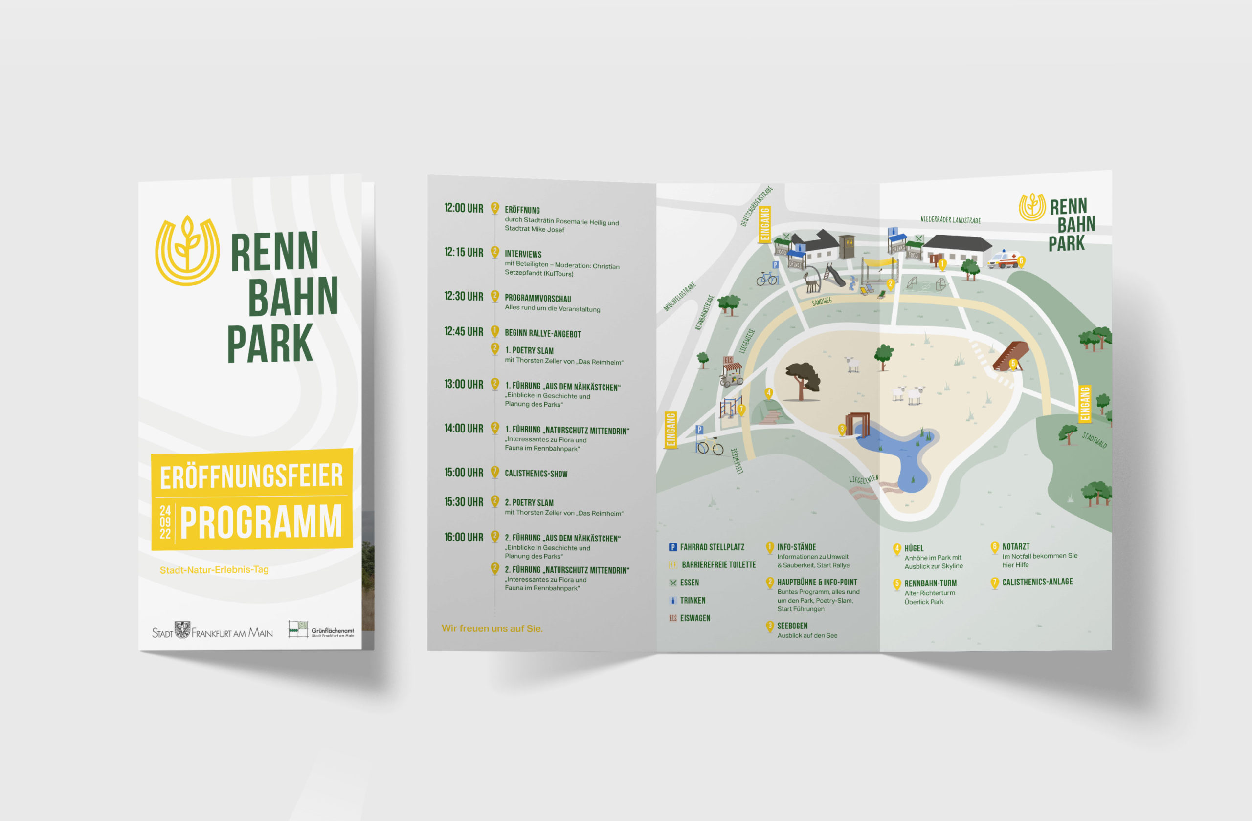 Rennbahnpark Frankfurt Logo & Corporate Design, Veranstaltung, Corporate Design Agentur, Designagentur Frankfurt, Grafikdesign, Logodesign, Branding