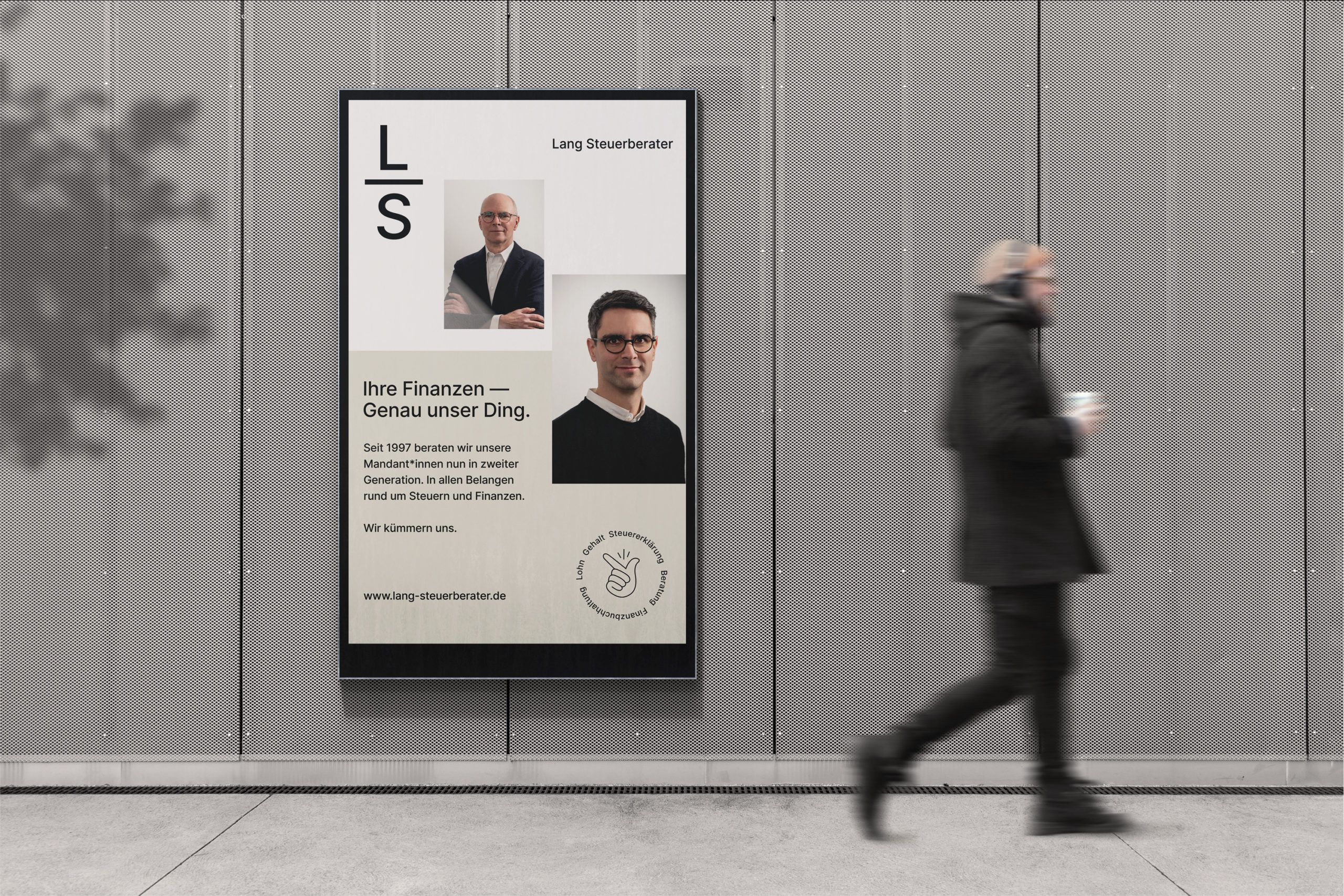 Lang Steuerberater Armin Lang Christian Lang Corporate Design, Corporate Design Agentur, Designagentur Frankfurt, Grafikdesign, Logodesign, Branding, Webdesign
