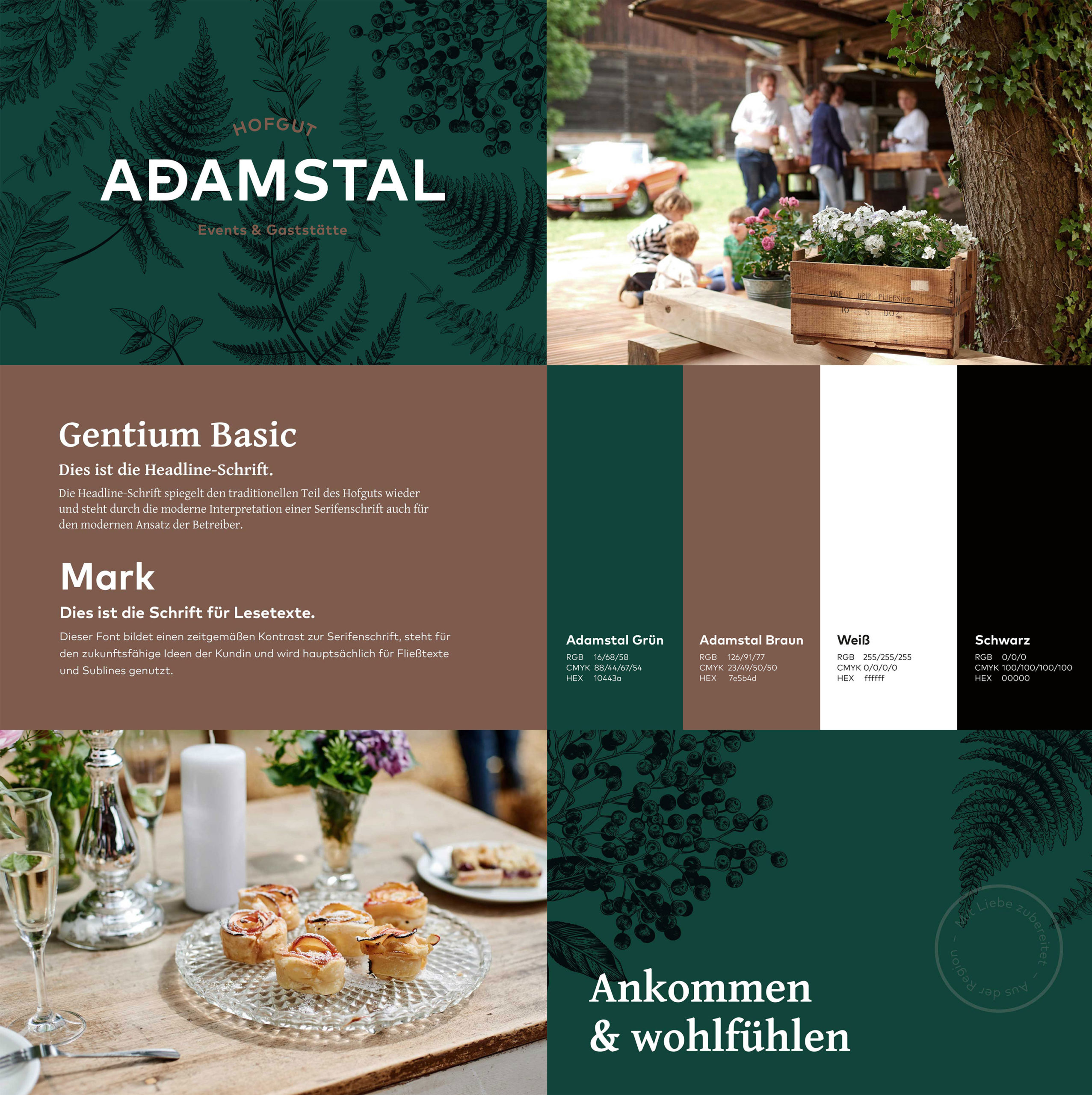 Hofgut Adamstal Logo & Corporate Design, UX/UI, Interface Design, Corporate Design Agentur, Designagentur Frankfurt, Grafikdesign, Logodesign, Branding