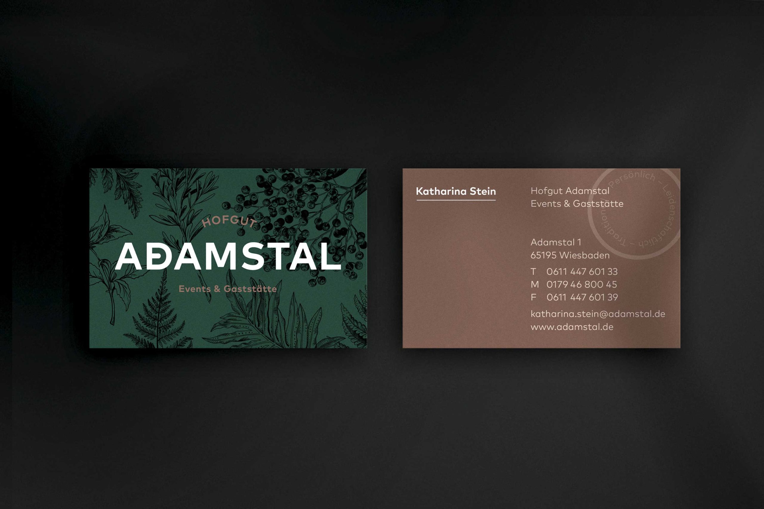 Hofgut Adamstal Logo & Corporate Design, UX/UI, Interface Design, Corporate Design Agentur, Designagentur Frankfurt, Grafikdesign, Logodesign, Branding