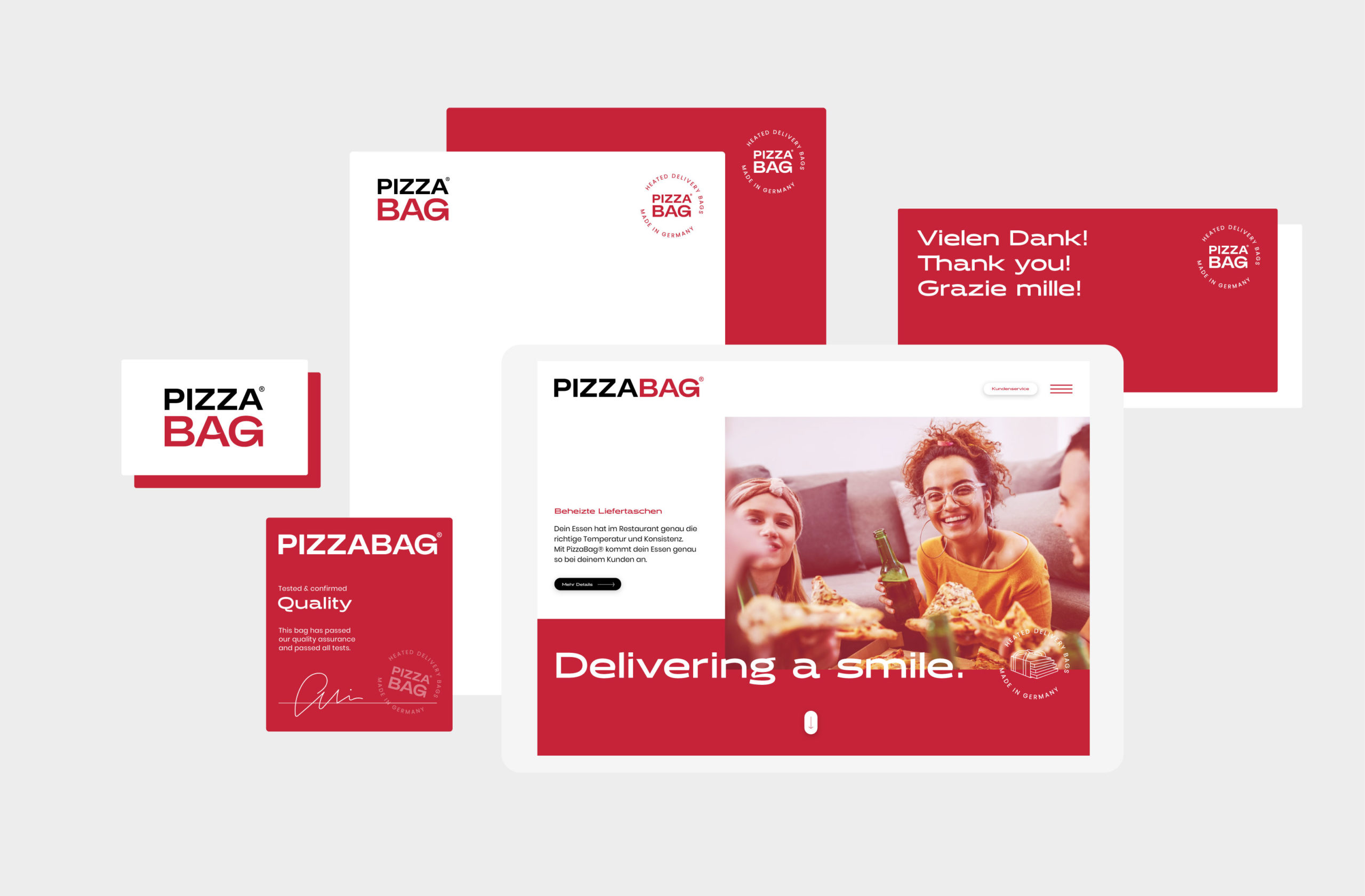 Pizzabag Logo & Corporate Design, Corporate Design Agentur, Designagentur Frankfurt, Grafikdesign, Logodesign, Branding