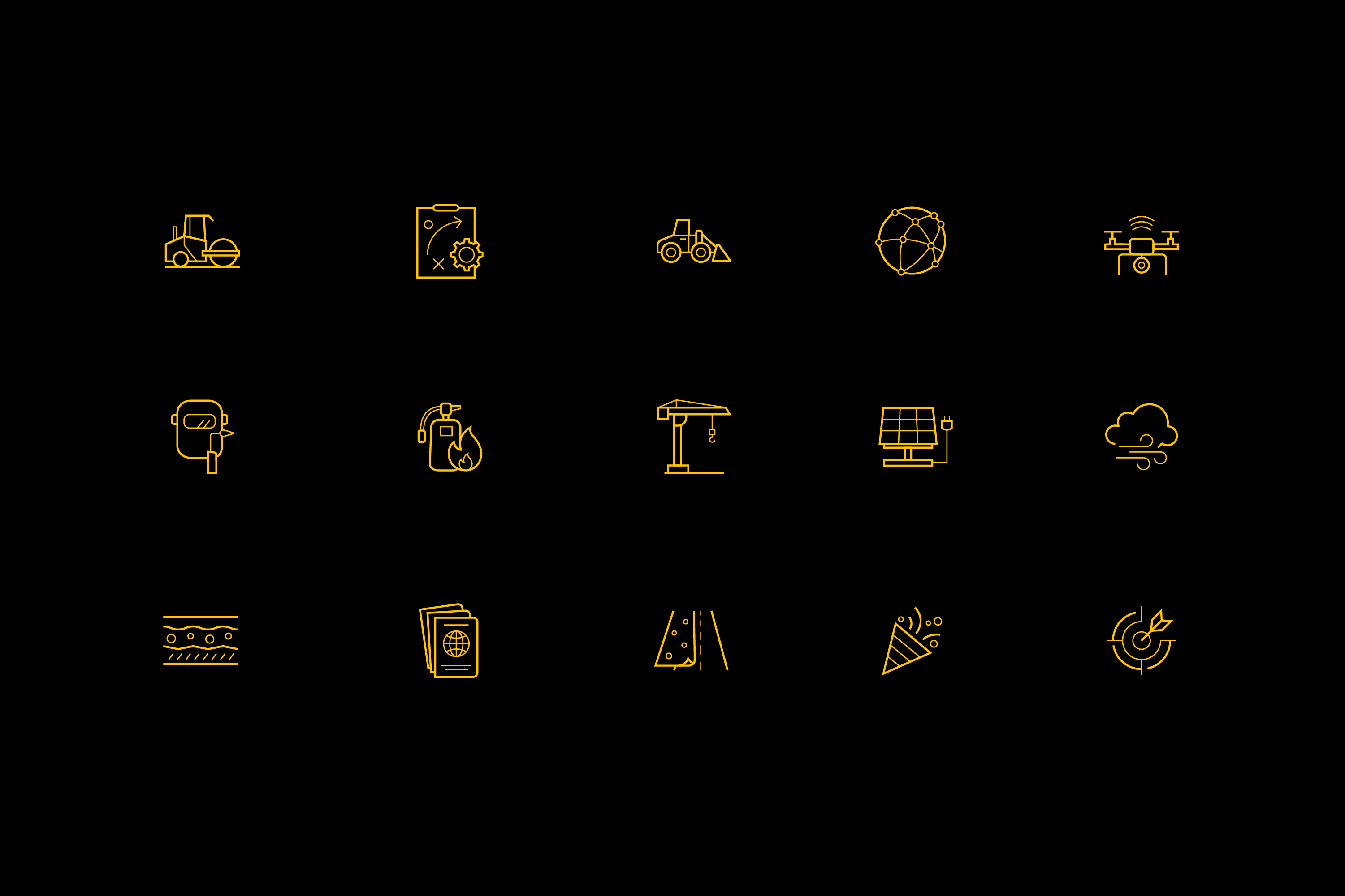 Implenia Icon Bibliothek, Icon Set, Corporate Design Agentur, Designagentur Frankfurt, Grafikdesign, Branding, Brand Design