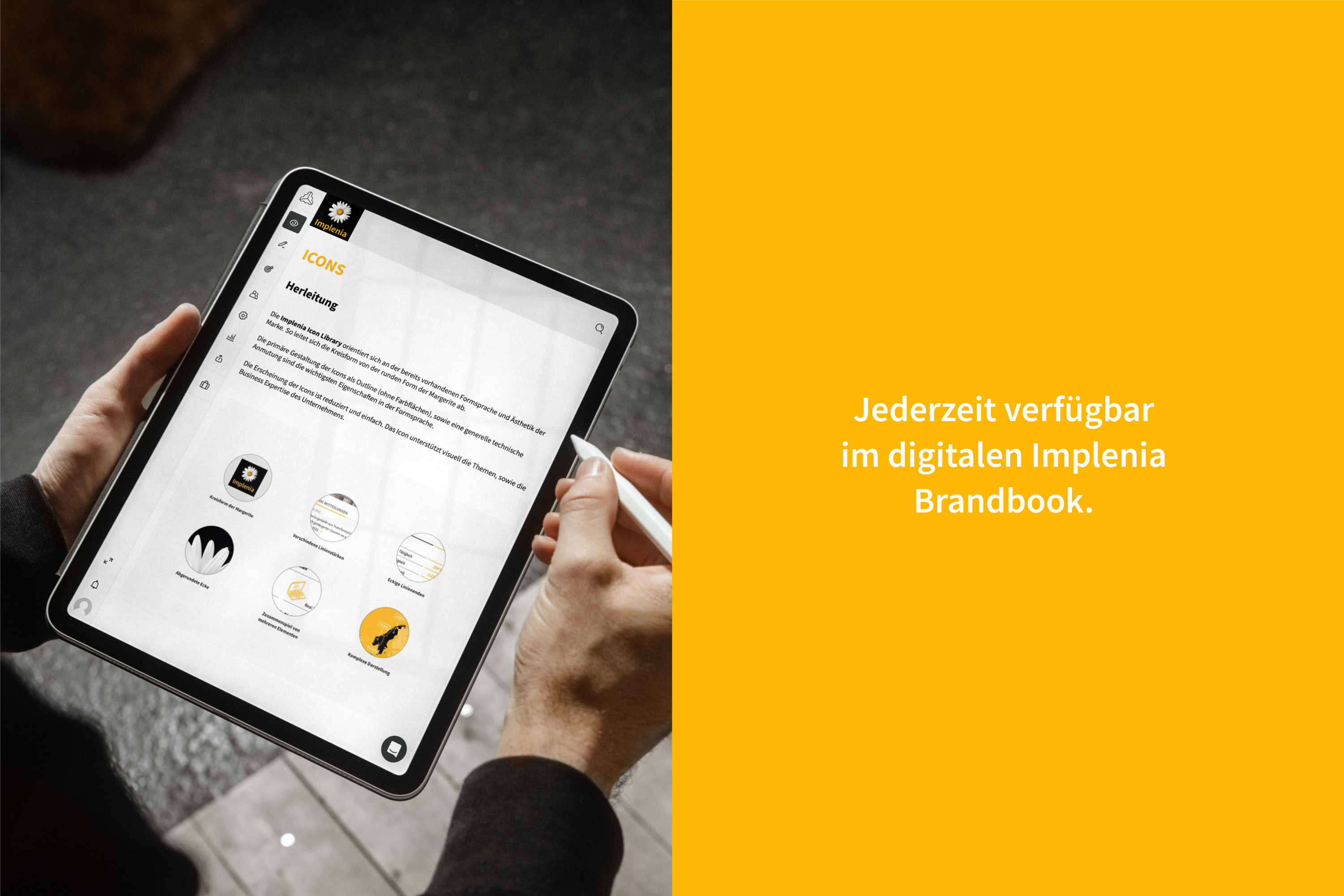 Implenia Icon Bibliothek, Icon Set, Corporate Design Agentur, Designagentur Frankfurt, Grafikdesign, Branding, Brand Design