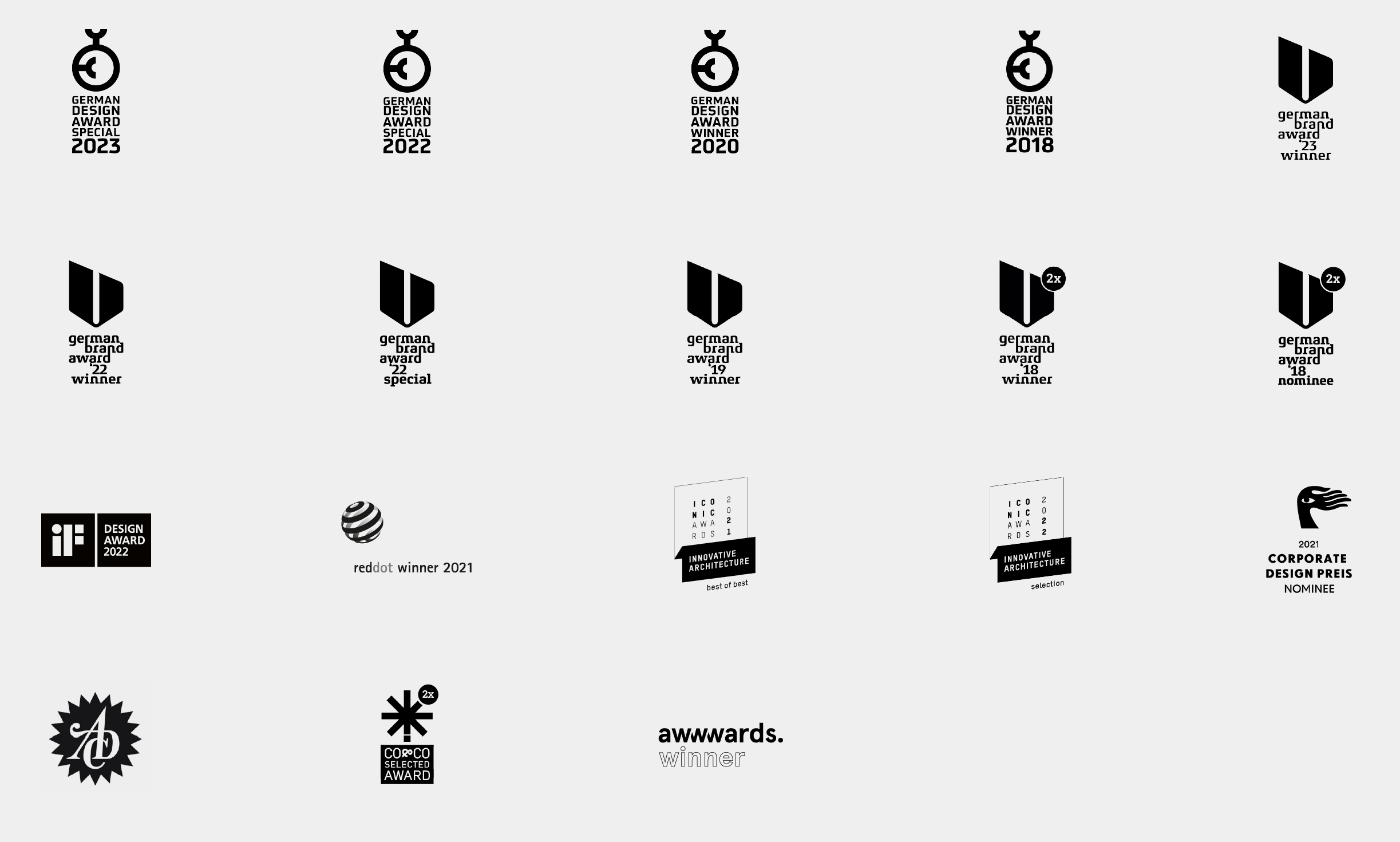 new office Design Agentur Frankfurt Auszeichnungen und Awards