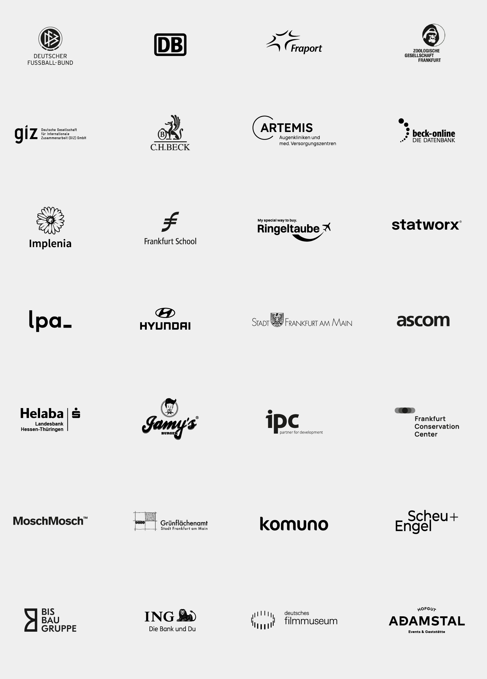 new office Design Agentur Frankfurt Kundinnen und Kunden