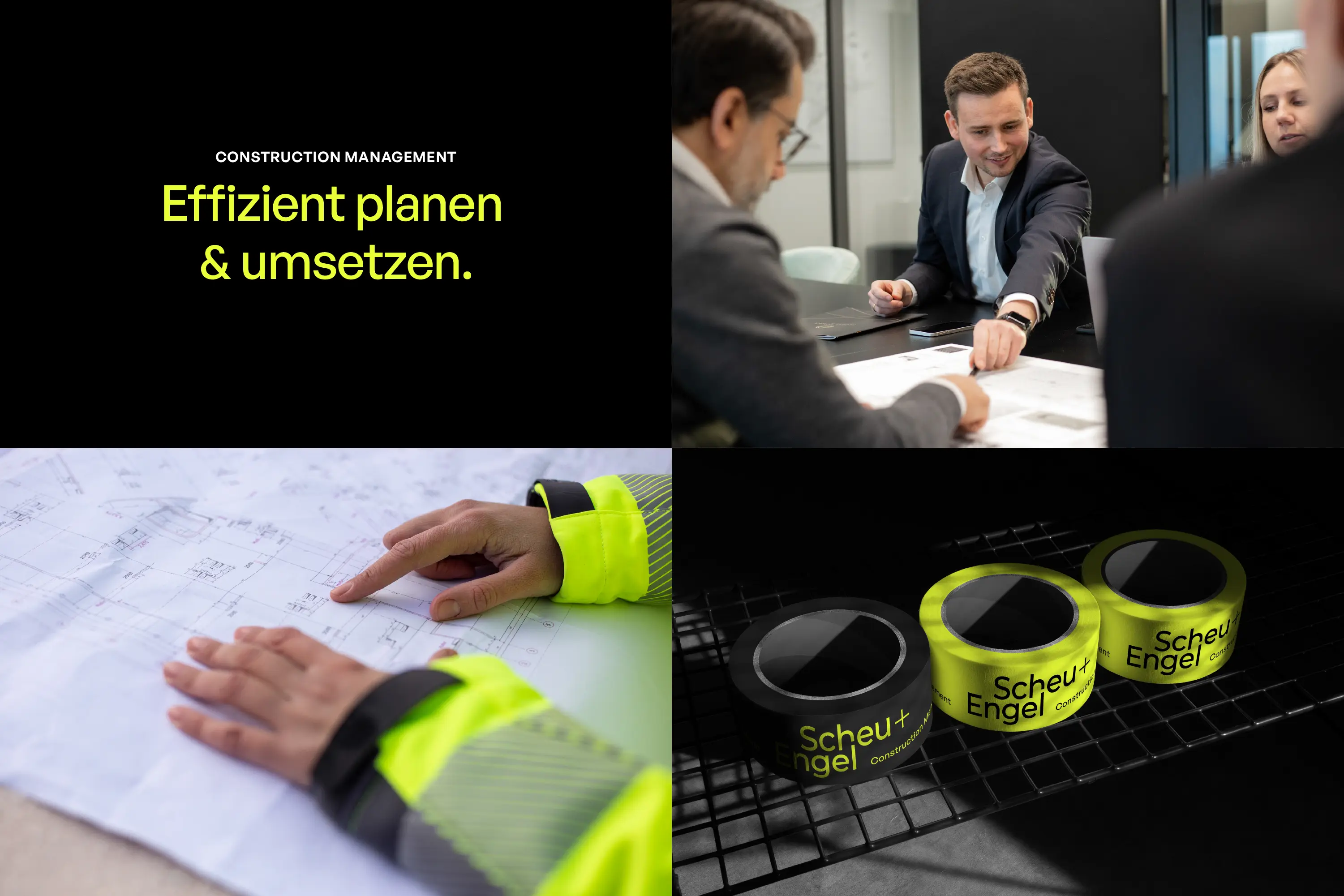 Scheu+Engel, Scheu und Engel, Construction Management, Corporate Design Agentur, Designagentur Frankfurt, Grafikdesign, Branding, Brand Design